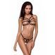 Трусики стрінги зі стреп Passion Exclusive ARMANDA THONG L/XL, black