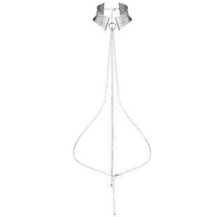 Ожерелье-воротник Bijoux Indiscrets Desir Metallique Collar - Silver