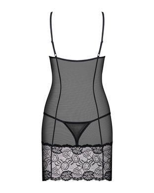 (SALE) Сорочка Obsessive Alluria chemise & thong L/XL