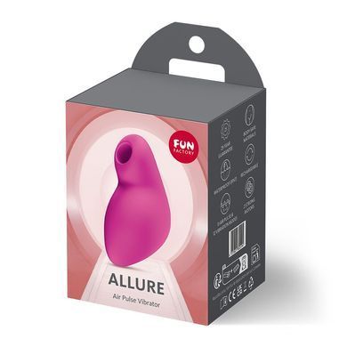 Вакуумный стимулятор с вибрацией Fun Factory Allure Magenta, 11 + 12 режимов работы, перезаряжаемый