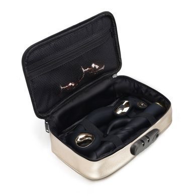 Кейс для игрушек Dorcel DISCREET BOX LUXURY GOLD, кодовый замок, 27&times;16&times;7,62 см