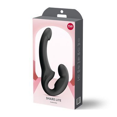 Безремневой страпон Fun Factory SHARE LITE Black, регулируемый, облегченная модель
