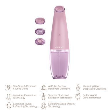 Очищуючий засіб для обличчя GESKE Aqua-Stream Face Cleanser 8в1 pink