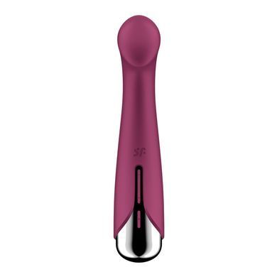 Вібратор з ротацією Satisfyer Spinning G-Spot 1 Red, плоский майданчик для стимуляції точки G