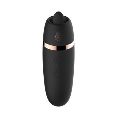 Мини-вибратор с язычком Rosy Gold - Vibrating & Licking Dual Stimulator