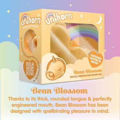 Вибратор-единорожка Unihorn &ndash; Bean Blossom, пульсирующий язычок