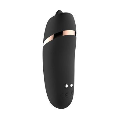 Мини-вибратор с язычком Rosy Gold - Vibrating & Licking Dual Stimulator