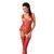 Бодістокінг Passion BS051 red, комбінезон, імітація панчіх і боді