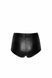 Шортики Noir Handmade F318 Wild, 3XL, black, под латекс, крокодиловый принт, с доступом