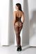 Бодистокинг с плетением на животике Passion BS100 One Size, black, декоративный шов, с доступом