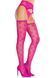Колготки-чулки Leg Avenue Heart Garterbelt Stockings One Size Magenta
