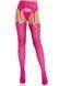 Колготки-чулки Leg Avenue Heart Garterbelt Stockings One Size Magenta