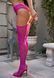 Колготки-чулки Leg Avenue Heart Garterbelt Stockings One Size Magenta
