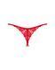 Трусики с доступом Obsessive Ingridia crotchless thong XS/S, красные