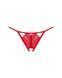 Трусики с доступом Obsessive Ingridia crotchless thong XS/S, красные