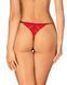 Трусики с доступом Obsessive Ingridia crotchless thong XS/S, красные