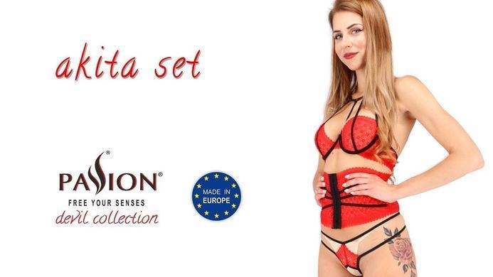 AKITA SET red S/M - Passion