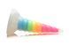 Фэнтезийный фаллоимитатор Creature Cocks Luminescent Rainbow Silicone Dildo, светится в темноте, 19,6 см