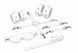 Набор Feral Feelings BDSM Kit 5 White, наручники, поножи, крестовина, маска, паддл