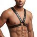Мужская портупея Art of Sex - Spartacus, натуральная кожа, цвет черный, размер L-2XL
