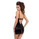 Сорочка приталенная с чашечками MONTANA CHEMISE black XXL/XXXL - Passion Exclusive, трусики