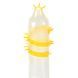 Насадка на член Recare Spike Condom Yellow (презерватив с усиками и спиралью шипов)