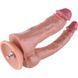 Двойной фаллоимитатор для секс-машин Hismith Double Penetrator, 9.25&Prime;, KlicLok и присоска