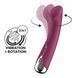 Вібратор з ротацією Satisfyer Spinning G-Spot 1 Red, плоский майданчик для стимуляції точки G
