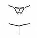 Трусики стрінги зі стреп Passion Exclusive ARMANDA THONG S/M, black
