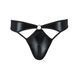 Мужские стринги Passion 033 THONG PAUL XXL/XXXL Black, под латекс