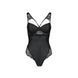 Боди из эко-кожи и кружева Passion LOONA BODY XXL/XXXL, black