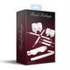 Набор Feral Feelings BDSM Kit 5 White, наручники, поножи, крестовина, маска, паддл