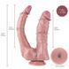 Двойной фаллоимитатор для секс-машин Hismith Double Penetrator, 9.25&Prime;, KlicLok и присоска