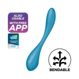 Універсальний смарт-вібратор Satisfyer G-Spot Flex 5+ Petrol