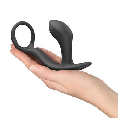 Анальная пробка с эрекционным кольцом Fun Factory Bootie Ring Black