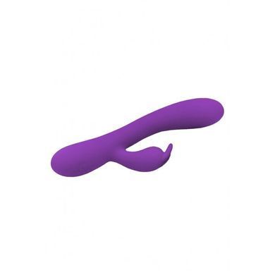 Вібратор-кролик Wooomy Gili-Gili Vibrator with Heat Purple, відросток з вушками, підігрів до 40&deg;С