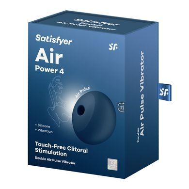Вакуумний стимулятор з вібрацією Satisfyer Air Power 4, потужний та тихий