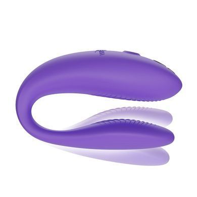 Смарт-вибратор для пар We-Vibe Sync GO Light Purple, тревел-кейс, пульт ДУ