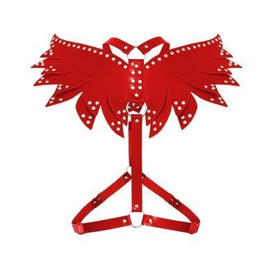 Женская портупея Art of Sex - Wings красная L-2XL, экокожа