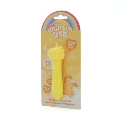 Вибратор-единорожка Unihorn USB Bullet &ndash; Bean Blossom, вибропуля, USB-зарядка, 10 режимов