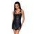 Бебі-дол з еко-шкіри та мережива Passion LOONA CHEMISE L/XL, black