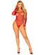 Сетчатое боди со стразами Leg Avenue Crystalized fishnet bodysuit Red One Size