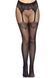 Колготки Leg Avenue Fishnet tights with back seam One size Black, задний шов, кружево, сетка