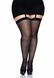 Сексуальні панчохи під підв&rsquo;язки Leg Avenue Sheer Stockings Black, plus size