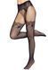 Колготки Leg Avenue Fishnet tights with back seam One size Black, задний шов, кружево, сетка