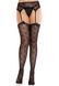 Колготки-панчохи Leg Avenue Heart Garterbelt Stockings One Size Black
