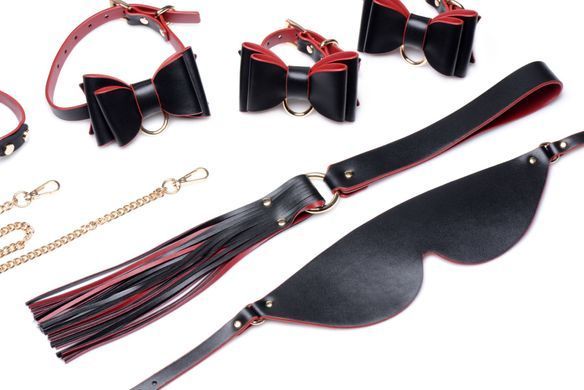 Набір БДСМ з дорожньою сумкою Master Series: Bow &mdash; Luxury BDSM Set With Travel Bag, 11 предметів