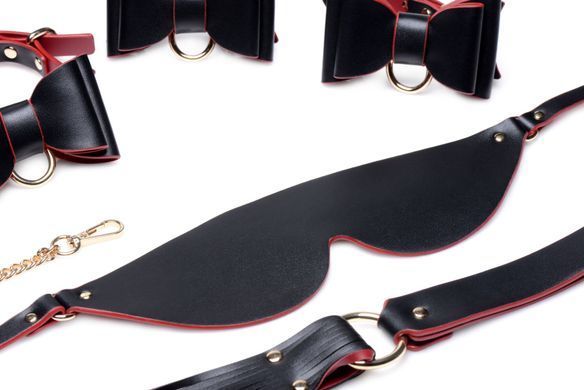 Набір БДСМ з дорожньою сумкою Master Series: Bow &mdash; Luxury BDSM Set With Travel Bag, 11 предметів