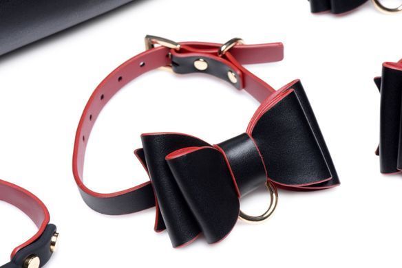 Набір БДСМ з дорожньою сумкою Master Series: Bow &mdash; Luxury BDSM Set With Travel Bag, 11 предметів