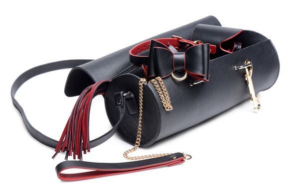 Набір БДСМ з дорожньою сумкою Master Series: Bow &mdash; Luxury BDSM Set With Travel Bag, 11 предметів